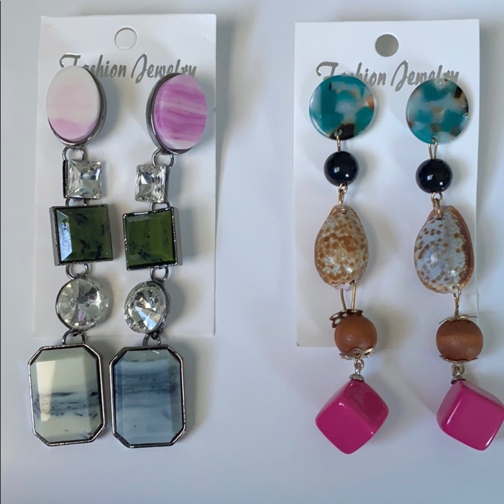 Dangle drop summer earrings